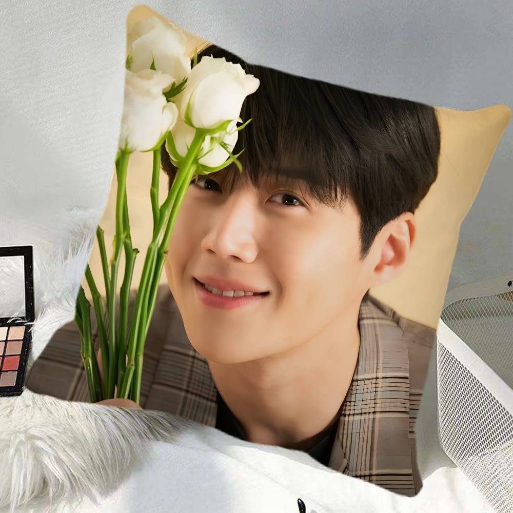 Kim Seonho Pillow Case Square Pillow Bedroom Sofa Leisure Comfort Cushion Car Home Decoration