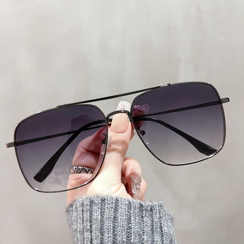 2026 Oversized Square Polarized Sunglasses Dual Bridge Unisex Prescription Compatible UV400 Cycling Outdoor Sports Glasses