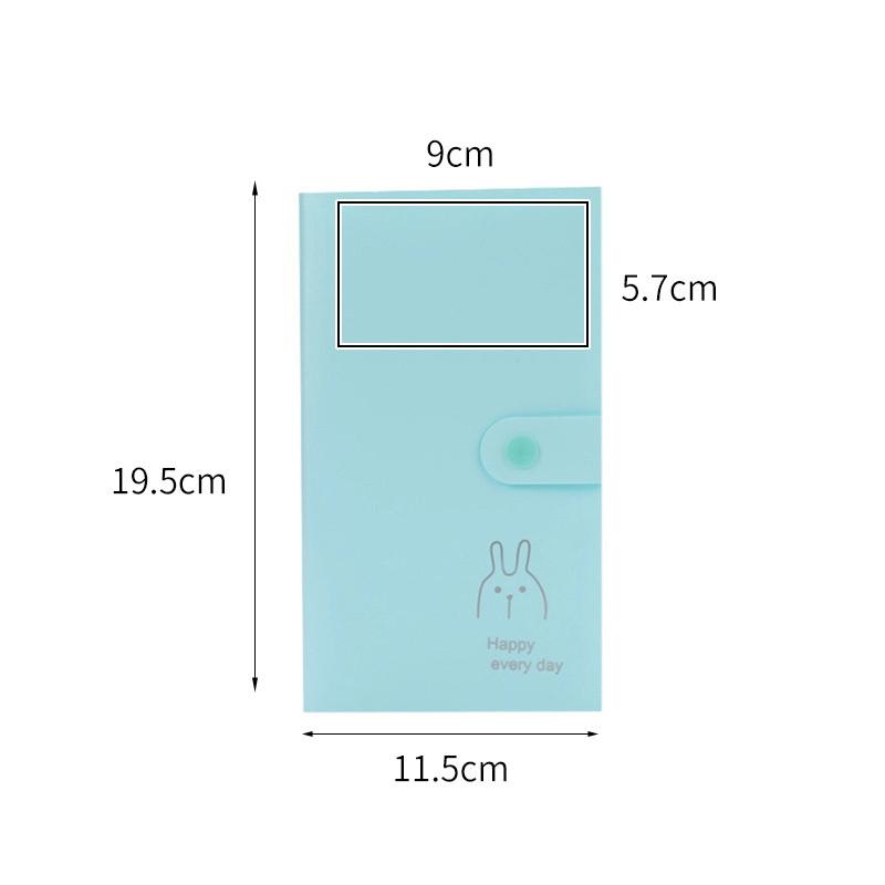 240 Card Slots Business Card Book Business Card Movie Ticket Book 3 Inch Polaroid Photo Album Folder Storage Book