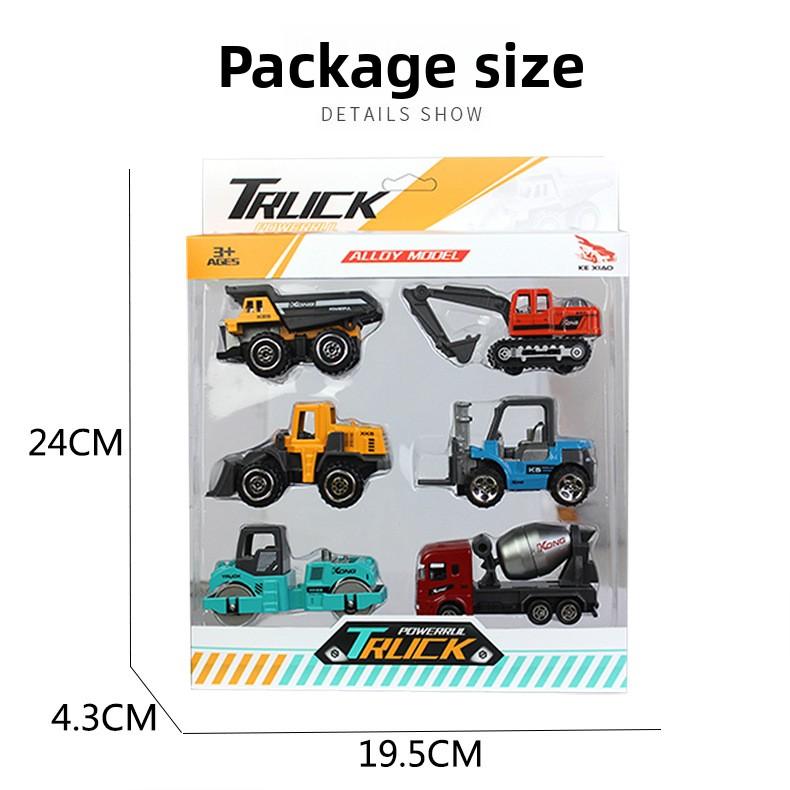 1:Набор из 64 единиц строительной техники из сплава – Инженерные игрушки для игр в помещении и на улице для детей и друзей