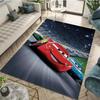 Ковер на тему Тачки Молния Маккуин Яркий коврик для пола с гоночной машиной для комнаты мальчика, спальни, игровой комнаты Энергичный декор Ковер
