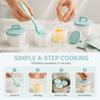 4PCS Heart Round Flower Poached Egg Cooker PP Boiled Egg Maker Egg Poacher Cup  Breakfast Cooking