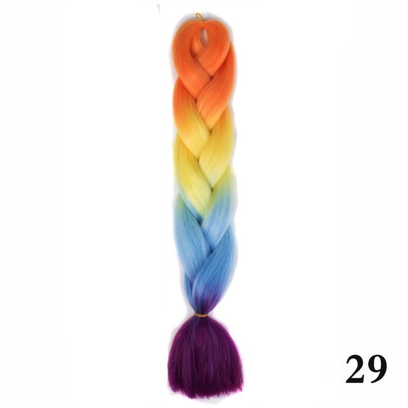 Косы Наращивание волос Балаяж Омбре DIY Быстрое плетение Плетение волос для косплея Ежедневное использование для женщин