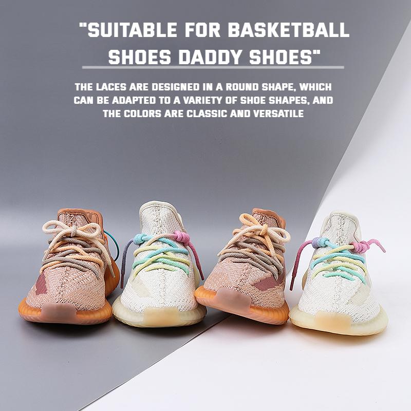 Круглые хлопковые цветные льняные шнурки для обуви, смелые круглые шнурки для кроссовок, шнурки для обуви, круглые шнурки для обуви, аксессуары