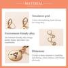 Bisaer Bright Colorful Rhinestones Alphabet A Round Shape Stud Earrings for Women Simple Jewelry