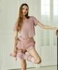 Шорты с рифленой лентой Debiweeo Mellow Waffle Devi-B0102-Indie Pink