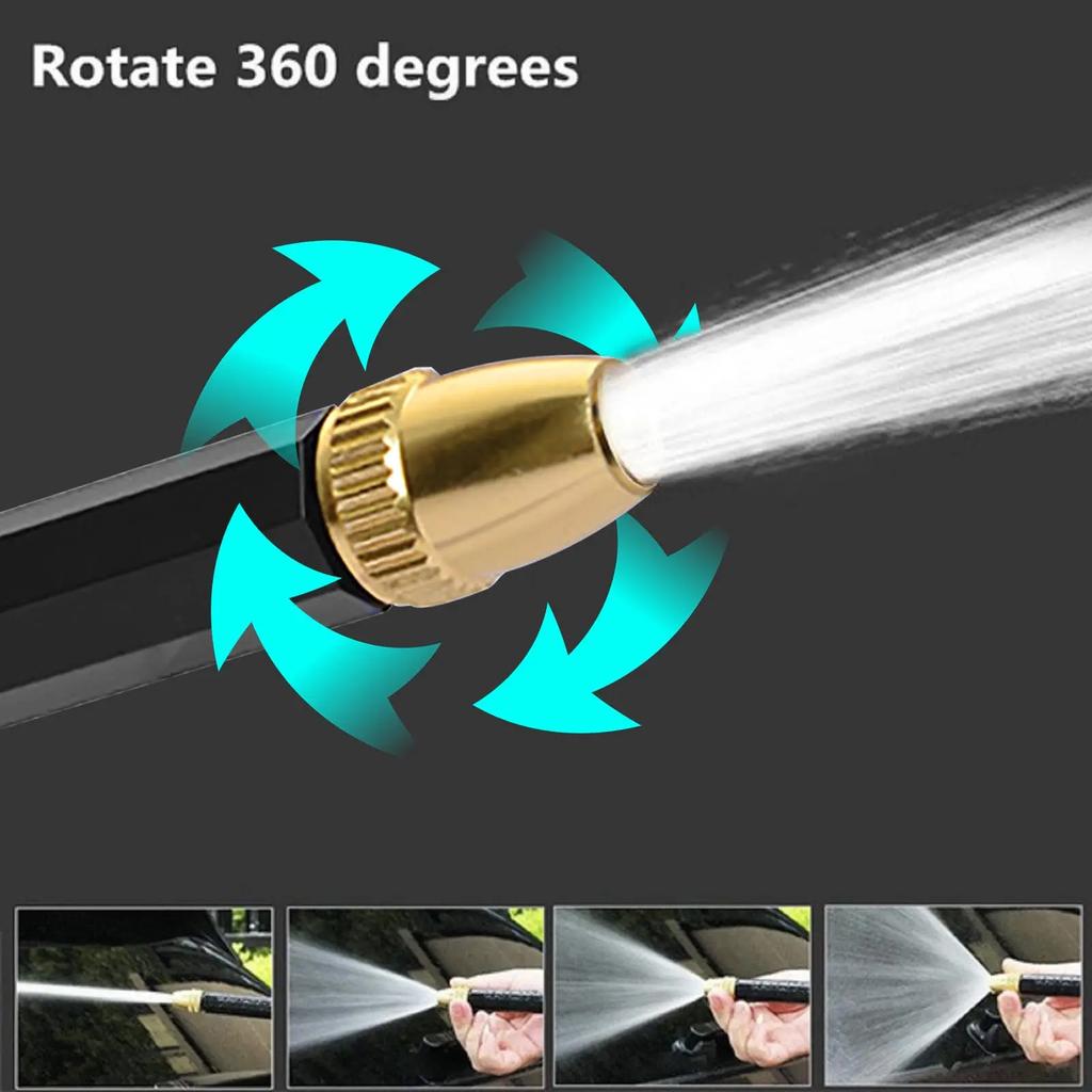 1 шт. Портативный водяной пистолет высокого давления, регулируемый, для чистки, мойки автомобилей, полива сада, насадка для шланга, распылитель, пеногенератор