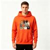 Men's Cartoon Cute Cats Print Pullover Hoodie Casual Long Sleeve Sweatshirt
