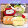 Cute Appleshaped Car And Sofa Pillow With Embroidered Pattern For Girls Bedroom