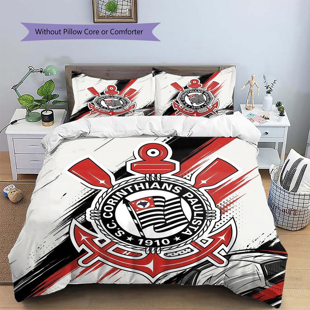 Corinthians Pattern Bedding Quilt Set Home Decoration Gift (1 * duvet cover + 2 * pillowcase without core)