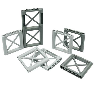 6 шт. MOC строительный блок 6x6 точек опорная рама 6 шт. настенная колонна настенная плита кирпич развивающие игрушки частицы совместимы с 64448