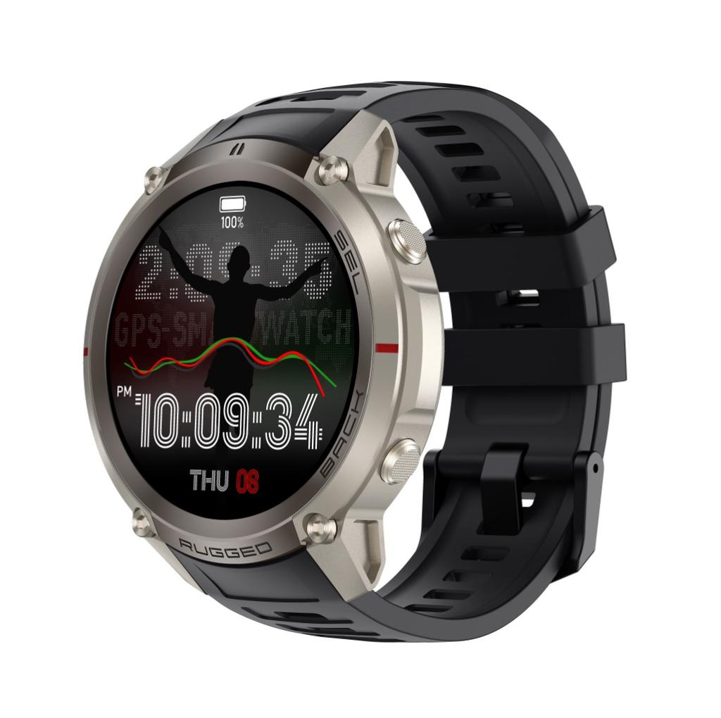 Factory Direct MSDS Smart Fitness Watches Rugged GPS 5ATM Dive Waterproof Smartwatch for Men Swimming Mountaineering
