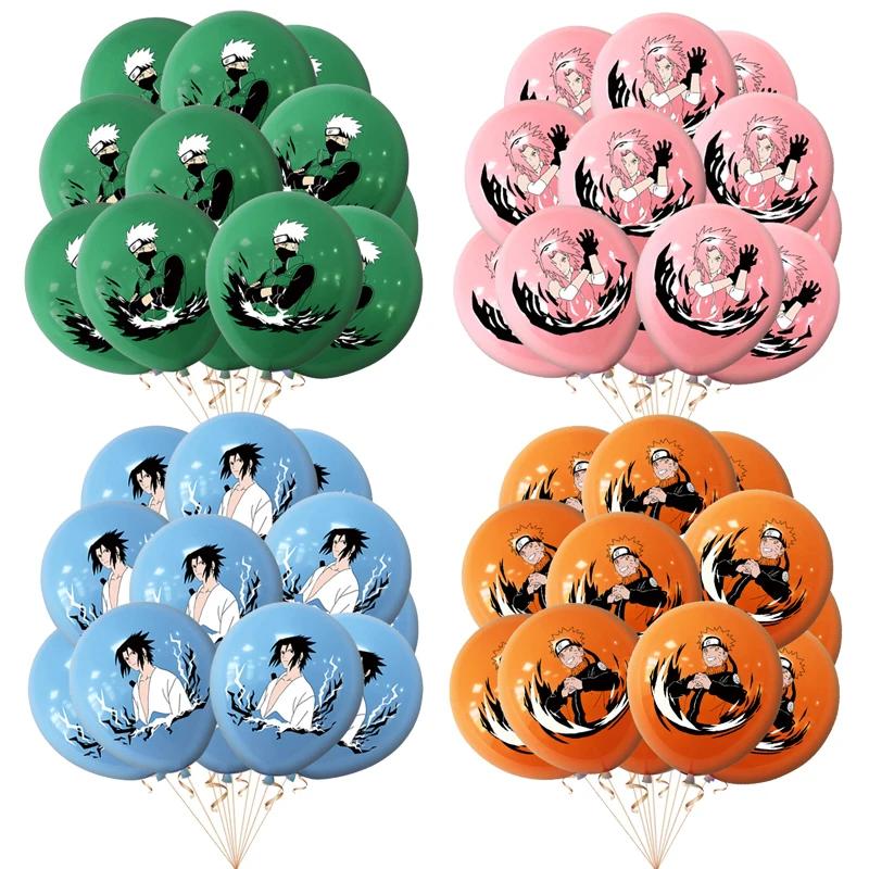 New 12pcs 12Inch Naruto Latex Balloon Party Supplies Video Game Party Balloon Balloons Kids Birthday Party Dcorations Gift Toys