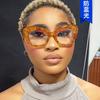 Cat eye color matching personalized flat mirror new glasses frame European and American fashion personalized glasses frame ins Internet celebrity wome