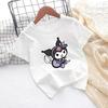 Sanrio Pure Cotton Children's Short Sleeved T-shirt Summer Superman Printed Loose Half Sleeve Parent Child Top