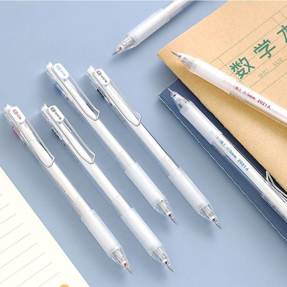Quick Dry Neutral Pen Black/Red/Blue Ink Ballpoint Pen Transparent Writing Tools  Student