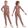 Kids Girls Long Sleeve Ballet Dance Gymnastics Leotard Jumpsuit Unitard Dancewear
