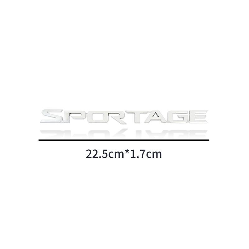 3D ABS Car Stickers Sportage R Auto Letter Logo Decoration Rear Bumper Tail Door Trunk Decals For KIA Car Styling AccessoriesIH0