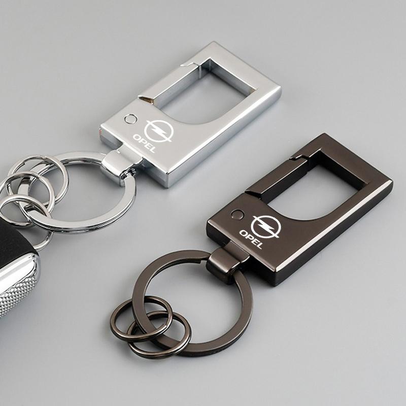 Metal Alloy Car Emblem Keychain Keyring Pendant For Opel OPC Astra Insignia Vectra Corsa Zafira Mokka Antara Auto Accessories