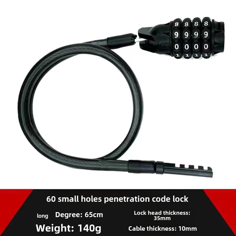 Портативный противоугонный парольный замок для велосипедов и электромобилей - толстый стальной трос