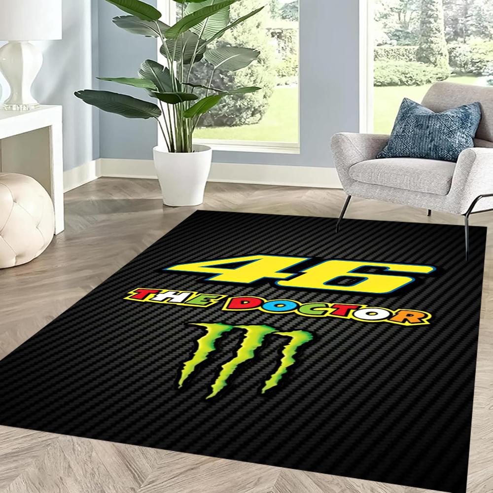 Doctor Valentino Rossi Floor Mat Design For Game Room Playrooms Kitchen Entryway Antislip Carpet Anime Office Decor Gift For Festivals
