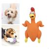 Жевательная игрушка для собак, кричащая курица, забавные игры на заднем дворе, прочный пляж, интерактивная, 12x21 см