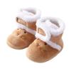 Winter Warm Newborn Toddler Boots Baby Girls Boys Shoes Soft Sole Fur Snow Boots First Walker Anti-Slip Newborn Crib Shoes