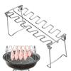 BBQ Beef Chicken Leg Grill Barbecue Cooking Rack Non-Stick Stainless Steel Barbecue Drumstick Oven Roaster Stand