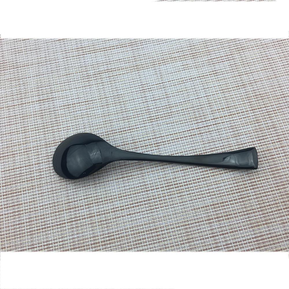 Все стили, цельный черный набор столовых приборов, наборы столовых приборов из нержавеющей стали 18/10, западная еда, нож для масла, вилка, ложка, столовая посуда