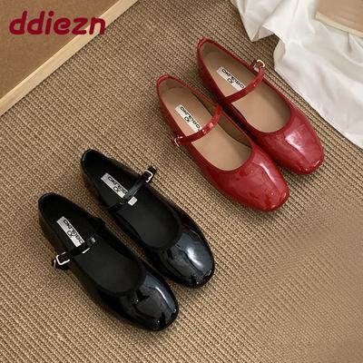 Мода Мода Ремешок с пряжкой Обувь Балетки Туфли Мэри Джейн Для женщин Лето Весна Женские Мелкие Женские Балетки Танцевальная обувь
