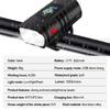 Super Bright Bike Light Set Rechargeable 2 T6 BK02 Front Light MTB Mountain Road Bike Riding Cycling Tail Lamp Bicycle Parts