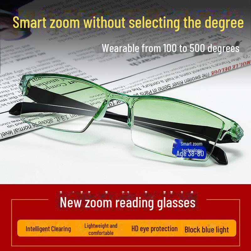 Очки для чтения HD с автоматической регулировкой и защитой от синего света — стильный дизайн унисекс