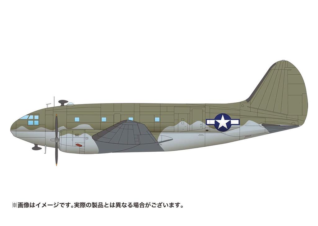 Platz WWII Транспортный самолет армии США Commando USAAF Пластиковая модель 1/144 C-46D PD-25