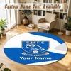 Round Rug Custom NameSheffield Wednesday FC Pattern Non Slip Carpet Home Floor Decor