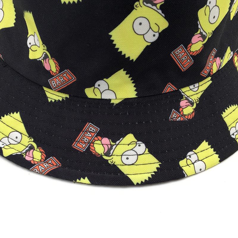 New American anime character Bart Simpson cartoon bucket hat
