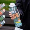 1-10 шт. Капибара Мультяшная Бутылка для воды с трубочкой для Подарка Легкая Круглая Повторно используемая с причудливым дизайном, можно мыть в посудомоечной машине