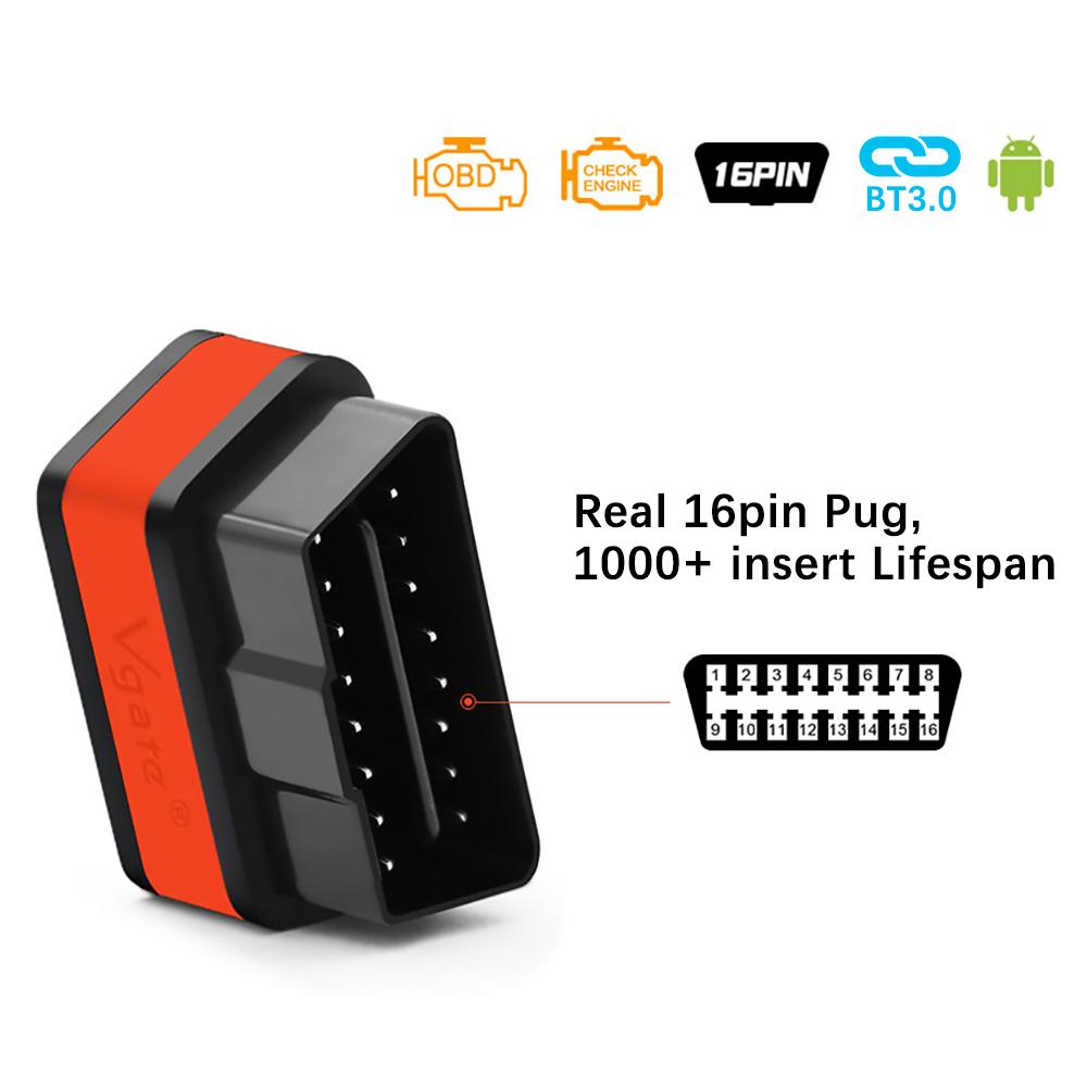 Vgate ICar2 OBD2 сканер ELM327 V2.2 Bluetooth OBD считыватель кодов диагностический инструмент elm 327 iCar2 поддерживает протоколы OBDII Bimmercode bimmerlink