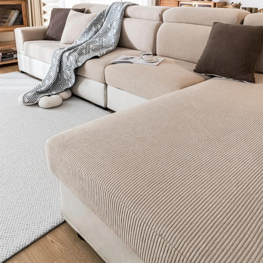 1Pc Jacquard Sofa Cover Anti-Dirty Elastic Scratch-Resistant Couch Cover For Living Room 1 2 3 4 Seater L Shaped Full Set