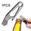 Keychain Multitool Compact Outdoor Multifunction Pocket Tool Bottle Opener for Survival