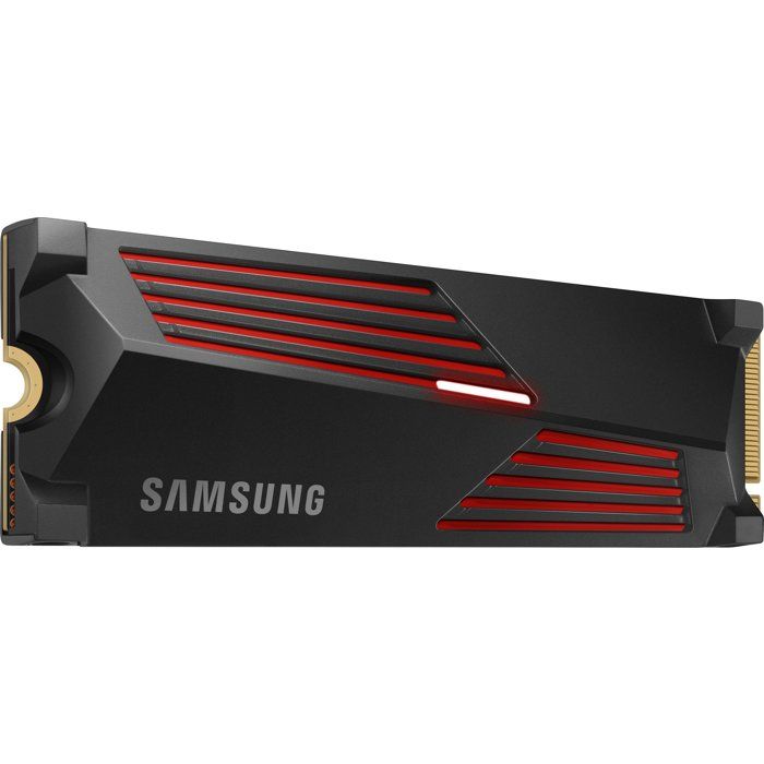 SAMSUNG - 990 PRO avec dissipateur- SSD Interne - 1 To - NVMe M.2 PCIe 4.0x4 - Vitesse lecture jusqu'à 7 450 Mo/s