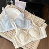 Ultra-thin French Sexy Lace Bra Set Large Bust Minimizer Non-Slip Adjustment
