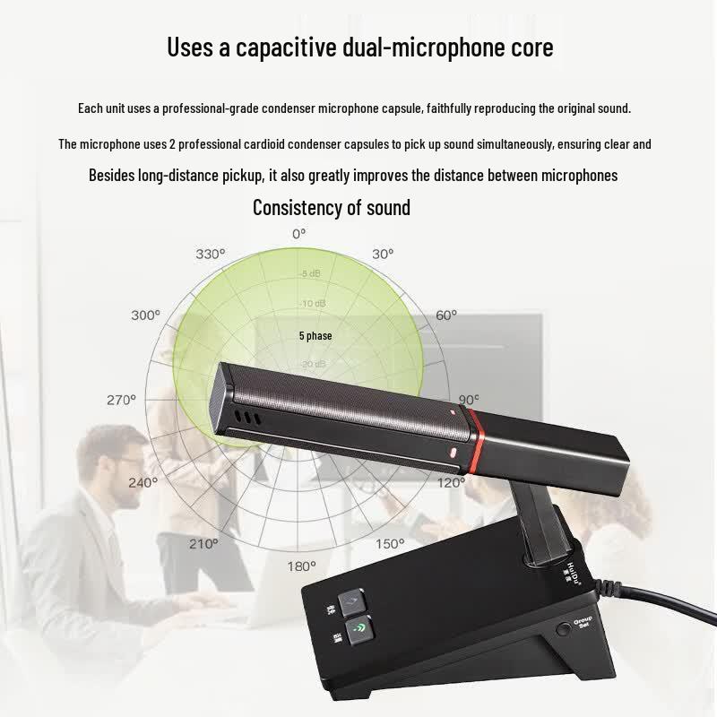 HuiDu GLE-750E Professional Wired Conference Microphone (CN version)