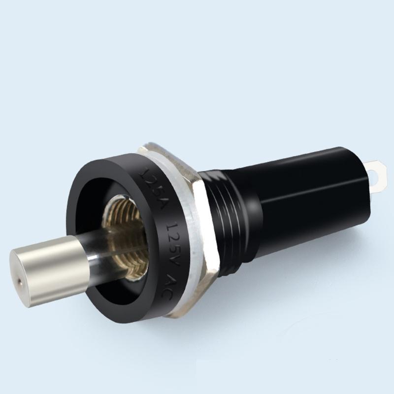 5Pieces Glass Tube Fuses Holders With Premium Coppers Components Suitable For DIY Enthusiasts And Electronic Engineers