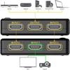 5 в 1 выход HDMI-переключатель-сплиттер 5x1 HDMI-совместимый коммутатор 4K HD 1080P HD-MI Switcher Box видео-аудио адаптер для HDTV ПК
