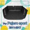 Car Trunk Mat for Mitsubishi Pajero Sport 2011 2012 2013 2014 2015 2016 2017 Cargo Liner Carpet Interior Accessories Cover