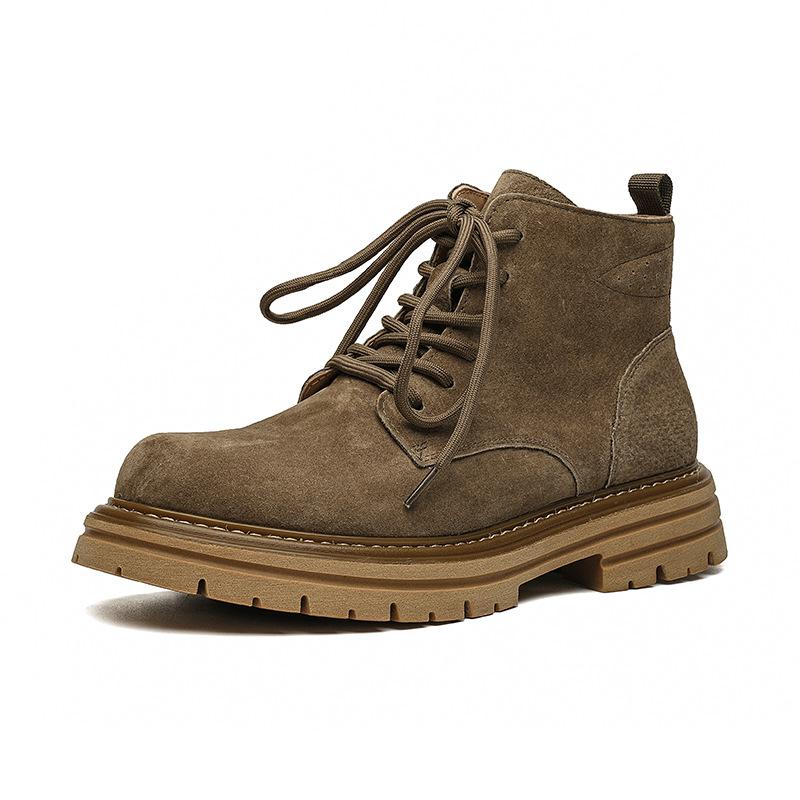 2025 Martin boots men's autumn retro high-top shoes men's boots British style tooling rhubarb boots 2052-M