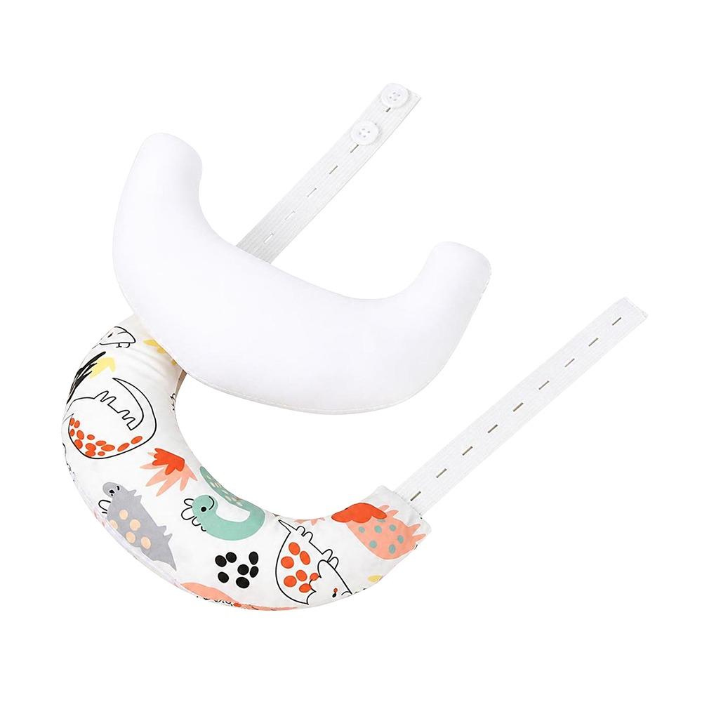 Cartoon Print Baby Neck Pillow Soft Filling Infant Support Pillow Baby Rest Pillow Stroller Use