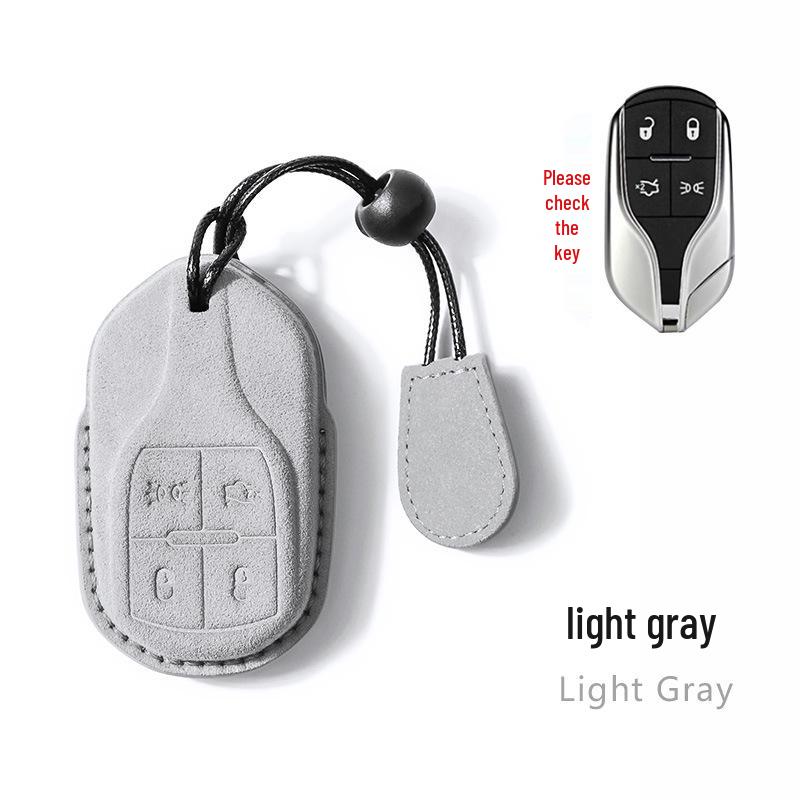 Maserati Key Case: Premium Suede Shell for Levante & Ghibli