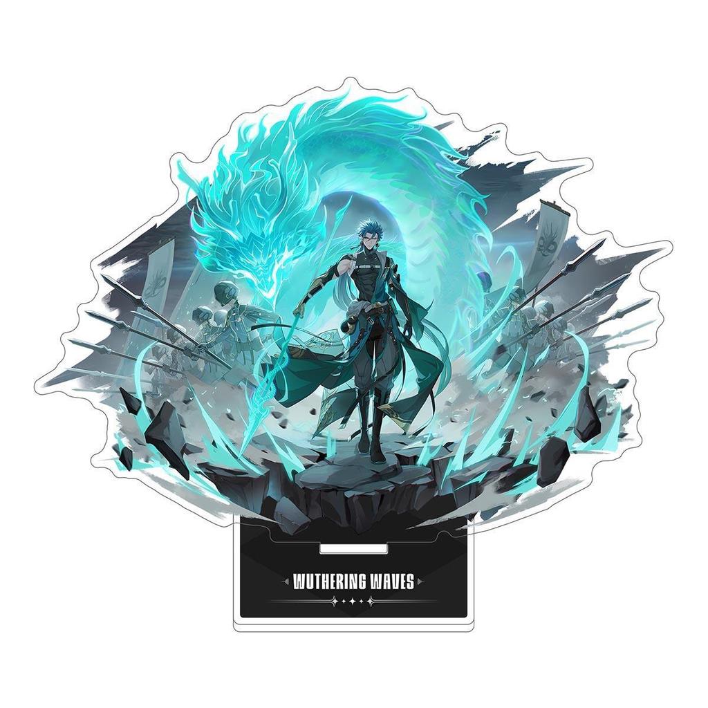 Wuthering Waves Акриловые Аниме Игровые Сопутствующие Товары Брелок Подставка Табличка Настольное Украшение Подарок Фигурка Украшения для Витрины
