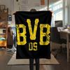 1 шт. Фланелевое одеяло с принтом BVB, Высокое качество, Для всех сезонов, Декор для дома, Тепло и уют, Идеально для рождественских подарков